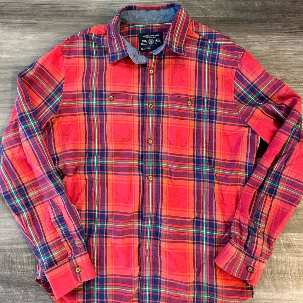 American Eagle Prep fit Button Down, Men’s Size M